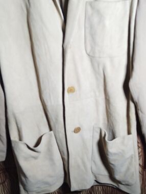 Purple Label Ralph Lauren Collection Sueded And Wool Taupe Trench Coat